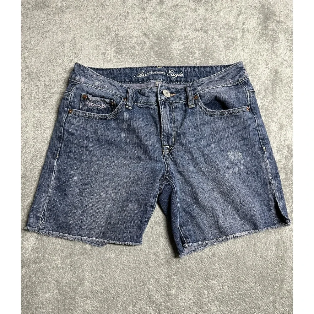 American Eagle Shorts Womens 2 Denim Jean Cut offs Summer‎